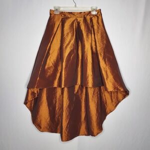 Rag Therapy Vtg Metallic Full Skirt Medium Copper Whimsigoth Avant Garde Fairy